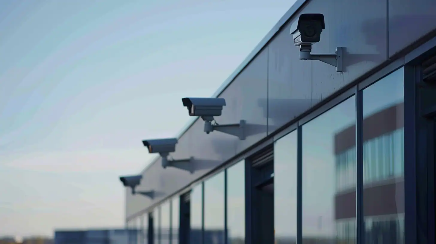 cameras on top of a building