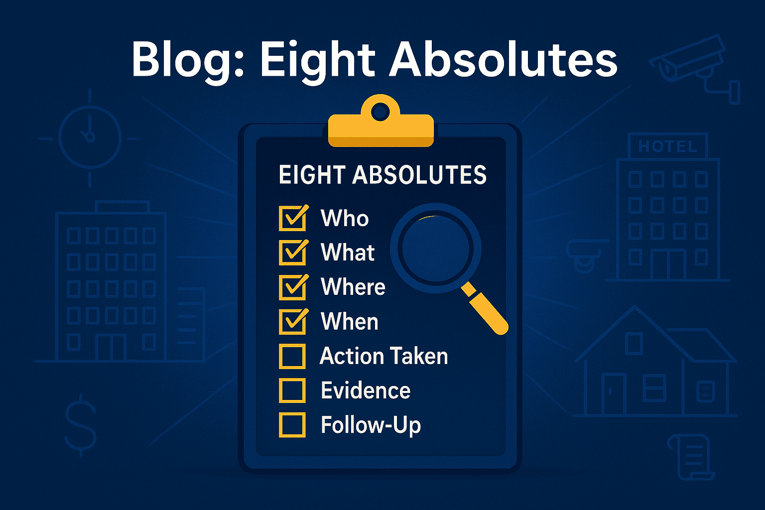 8 absolutes checklist for reporting